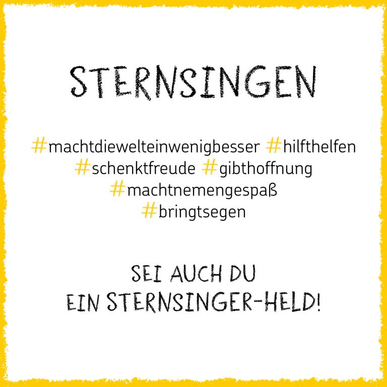 Macht mit beim Sternsingen 2026