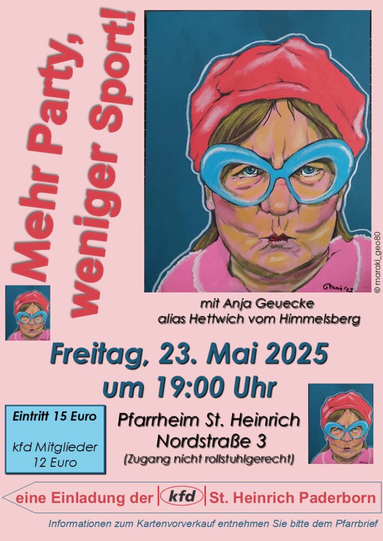 ‘Mehr Party, weniger Sport!’ 