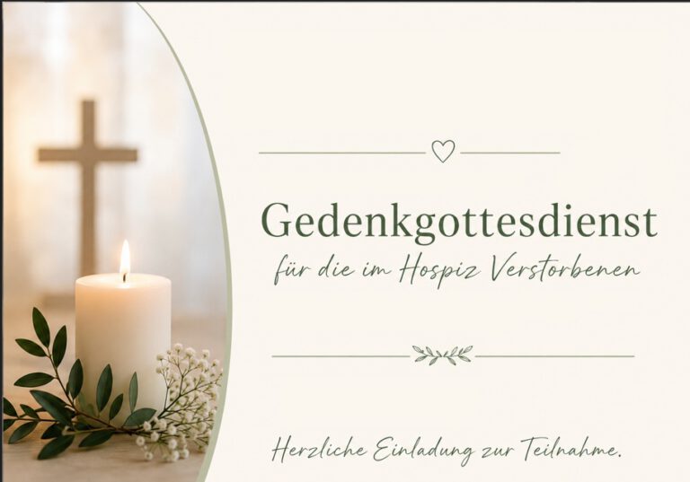 Gedenkgottesdienst für die im Hospiz Verstorbenen