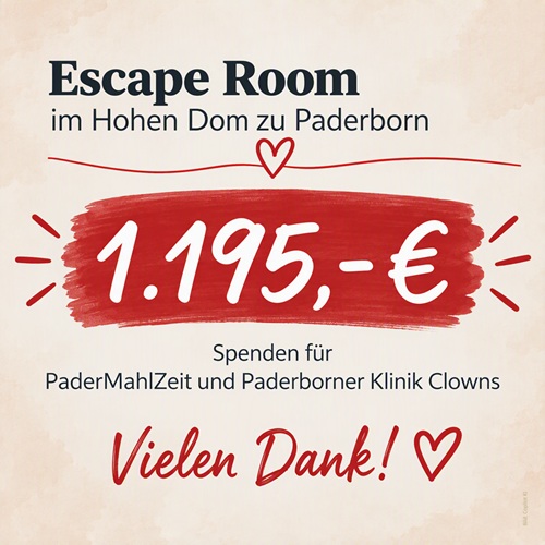 Rätseln für den guten Zweck: 1.195 € für soziale Projekte in Paderborn