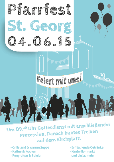 Plakat Pfarrfest St. Georg 2015
